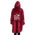 Snuggs Blanket Hoodie Dark Red عربية فول